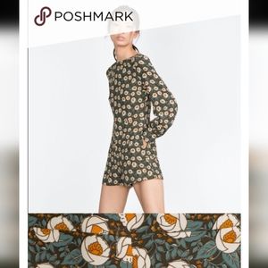 Zara long sleeve romper floral art nouveau